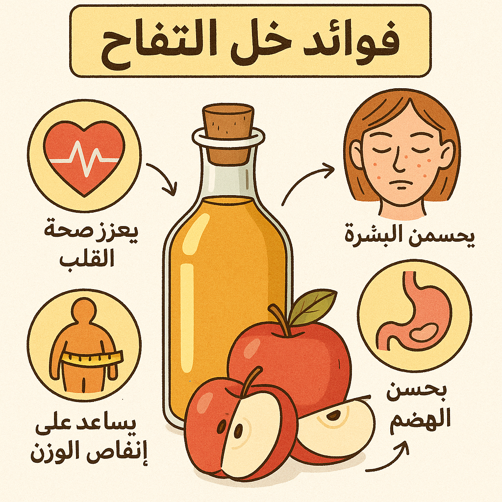 استخدامات خل التفاح المتنوعة استخدامات خل التفاح المتنوعة
